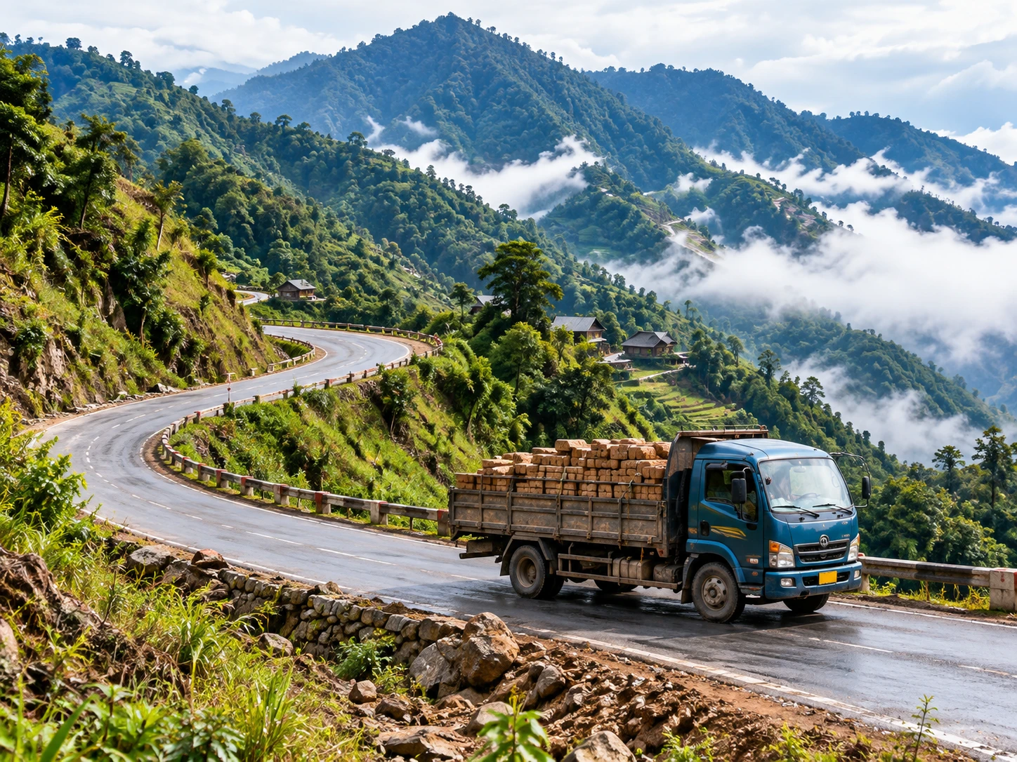 Đường đèo vùng núi phía Bắc